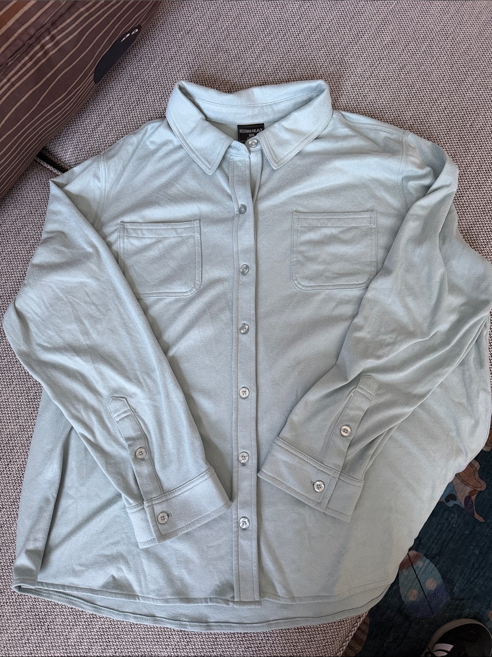 32 Degrees Light Blue Button-Down Shirt XXL